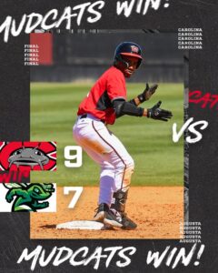 Photo via Carolina Mudcats on X