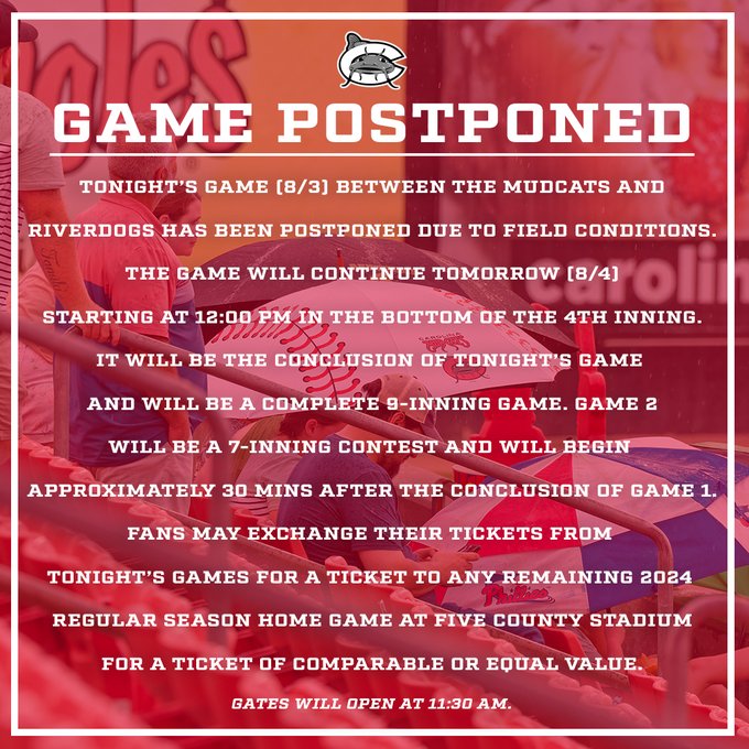 8-3 Postponed CHA