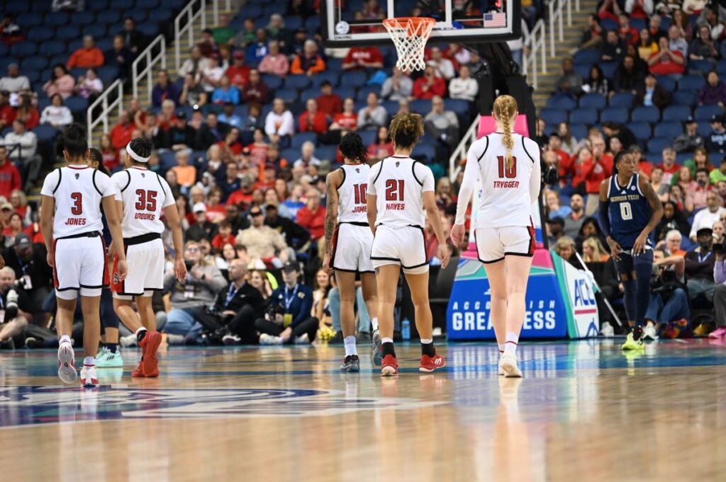 Wolfpack Survive Jackets Sting 73-72 to Advance to ACC Semis!