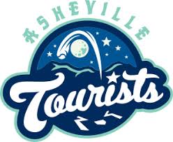 Logo featuring the word 'Tourists' in white script on a teal and navy circular badge with stars and a night-sky feel.