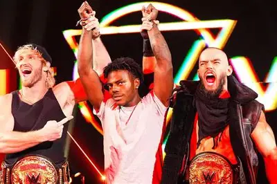 WWE World Tag Team Champions The Vision (Logan Paul and Austin Theory) & iShowSpeed Vs. The Usos (Jimmy & Jey Uso) & LA Knight