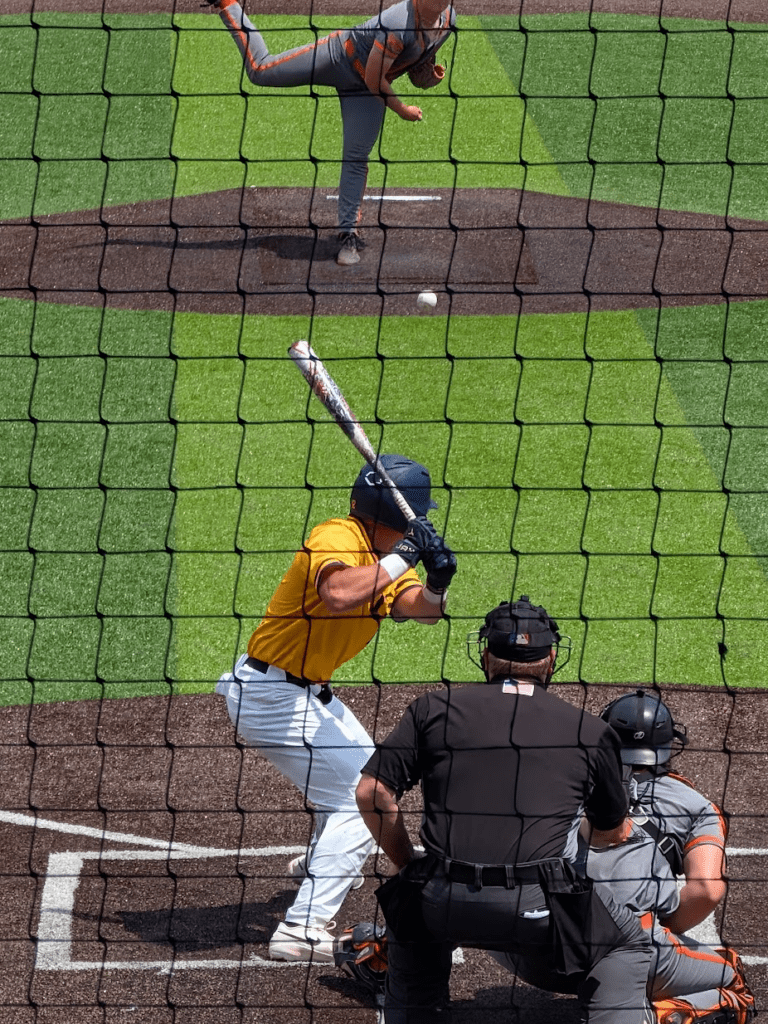 Bucs Ian Guanzon at bat. Photo by Abbey Moore