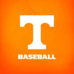 White T-logo with the word BASEBALL on an orange background (baseball branding).