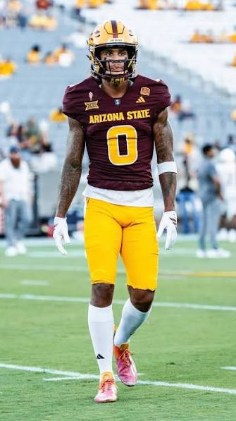 ASU Star receiver Jordyn Tyson suiting up before the game