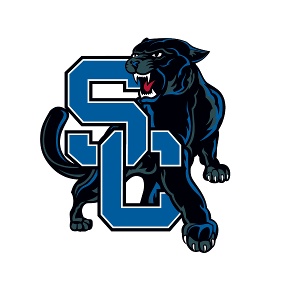 Logo of a black panther leaping over interlocking blue letters 'CG' in a bold athletic style.