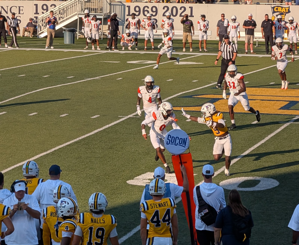 Bucs Offense stiff-arming Pioneer Defender