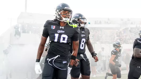 The Wildcats run out in their game vs SFA
