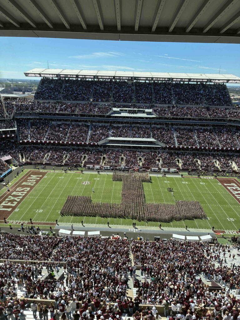 texas a&m aggies vs citadel halftime